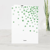 Carte Photo de la Saint Patrick (Dos)