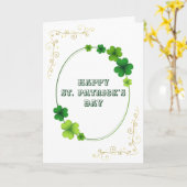 Carte Photo de la Saint Patrick (Fleur jaune)