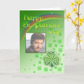 Carte photo de la Saint Patrick (Fleur jaune)