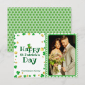 Carte photo de la Saint-Patrick (Devant / Derrière)
