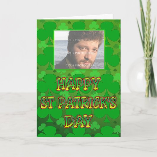Carte photo de la Saint Patrick (Devant)