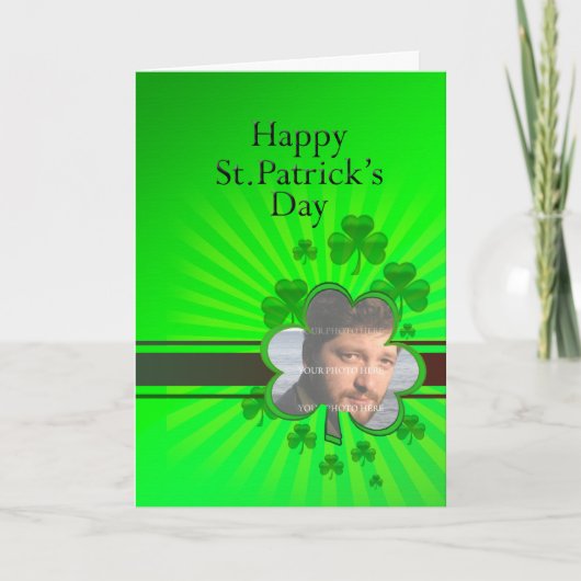 Carte photo de la Saint Patrick (Devant)