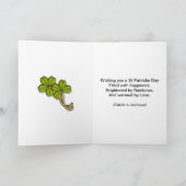 Carte photo de la Saint Patrick (Intérieur)