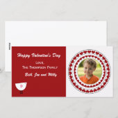 Carte photo de la Saint-Valentin (Devant / Derrière)