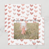 Carte photo de la Saint Valentin (Devant / Derrière)