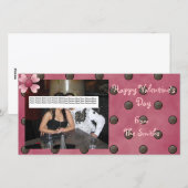 Carte photo de la Saint Valentin (Devant / Derrière)