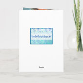 Carte photo de la Saint-Valentin avec coeurs en bo (Dos)