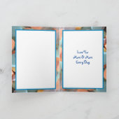 Carte photo de la Saint-Valentin avec coeurs en bo (Intérieur)