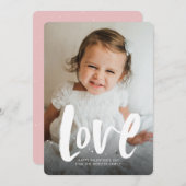 Carte photo de la Saint-Valentin avec un amour aud (Devant / Derrière)