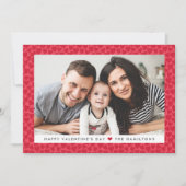 Carte photo de la Saint Valentin des Coeurs rouges (Devant)