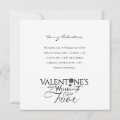 Carte photo de la Saint-Valentin 'Je t'aime' (Dos)