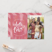 Carte Photo de la Saint Valentin, Lettered Love of Love (Devant/Arrière en situation)