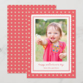 Carte photo de la Saint-Valentin Love Frame (Devant / Derrière)