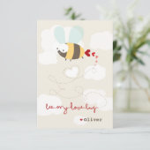 Carte photo de la Saint-Valentin pour l'amour des (Debout devant)