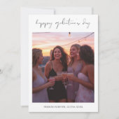 Carte photo de la Saint-Valentin Script Xoxo Girly (Devant)