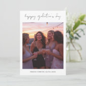 Carte photo de la Saint-Valentin Script Xoxo Girly (Debout devant)