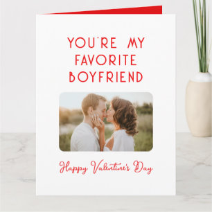 Carte Photo de la Saint-Valentin Tu es mon petit ami pré