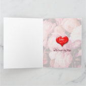 Carte photo de la Saint-Valentin vous envoyant de  (Intérieur)