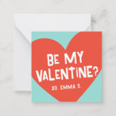 Carte photo de la salle de classe moderne Red Hear (Devant)