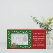 Carte photo de la scène des elfes de Noël (Debout devant)