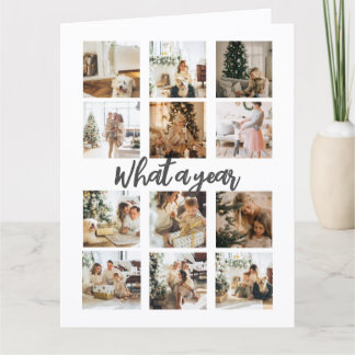 Carte Photo de l'année Noël Personnalisé