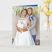 Carte Photo de l'anniversaire du mariage (Fleur jaune)