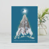 Carte photo de l'arborescence de la Nativité (Debout devant)