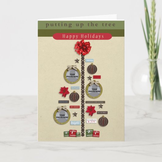 Carte photo de l'arbre de Noël (Devant)