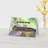 Carte Photo de l'écureuil blond (Fleur jaune)