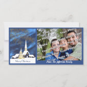 Carte photo de l'église de Noël Neige (Devant)