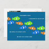 Carte photo de l'enseignant de bienvenue de l'étud (Devant / Derrière)