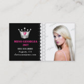 Carte photo de léopard de zèbre de rose de bonheur (Dos)