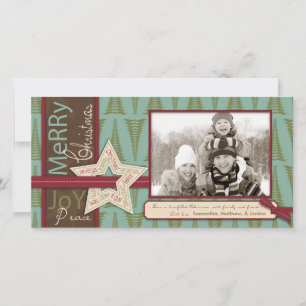 Carte photo de l'étoile de Noël