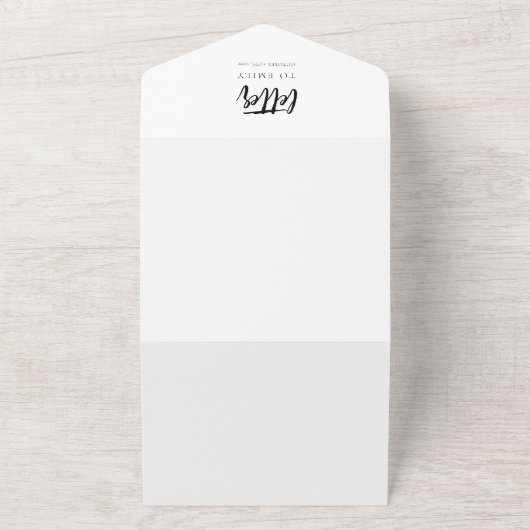 Carte photo de lettre de proposition de demoiselle (Dehors)