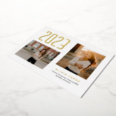 Carte photo de l'invitation à l'obtention du diplô (Rotation)