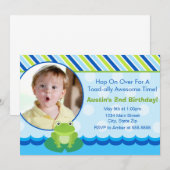 Carte photo de l'invitation pour l'anniversaire de (Devant / Derrière)