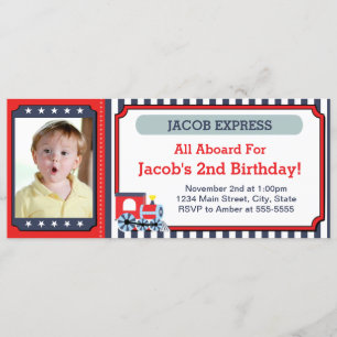Carte photo de l'invitation pour l'anniversaire du