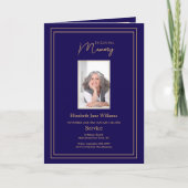 Carte photo de l'ordre des funérailles de marine e (Devant)