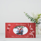 Carte photo de l'ornement de Noël (Debout devant)