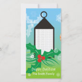 Carte photo de lumière de Noël (Devant)