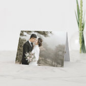 Carte photo de M. et de Mme First Christmas Modern (Dos)