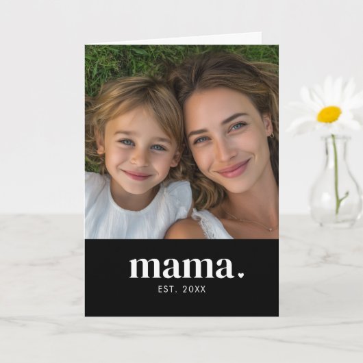 Carte Photo de maman moderne et audacieuse (Petite plante)
