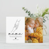 Carte Photo de Maman Moderne Fête des Mères (Debout devant)