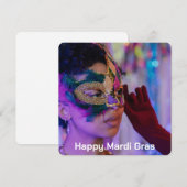 Carte photo de Mardi Gras (Devant / Derrière)