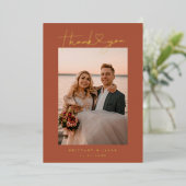 Carte photo de Mariage de coeur de script minimali (Debout devant)