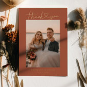 Carte photo de Mariage de coeur de script minimali