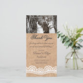 Carte photo de Mariage de dentelle blanche vintage (Debout devant)