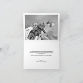 Carte photo de Mariage de script de Merci simple e (Intérieur)