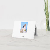 Carte photo de Mariage de script de Merci simple e (Dos)