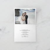 Carte photo de Mariage de script de Merci simple e (Intérieur)